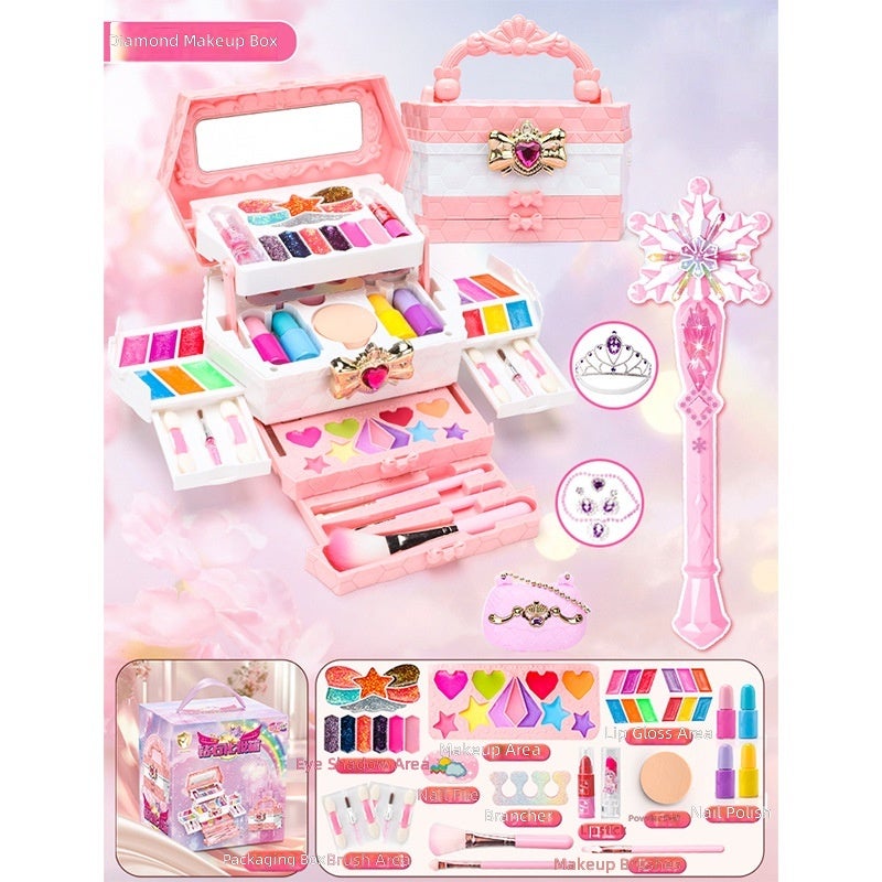 Diamond Multi-layer Makeup Box +7 Ice Wand