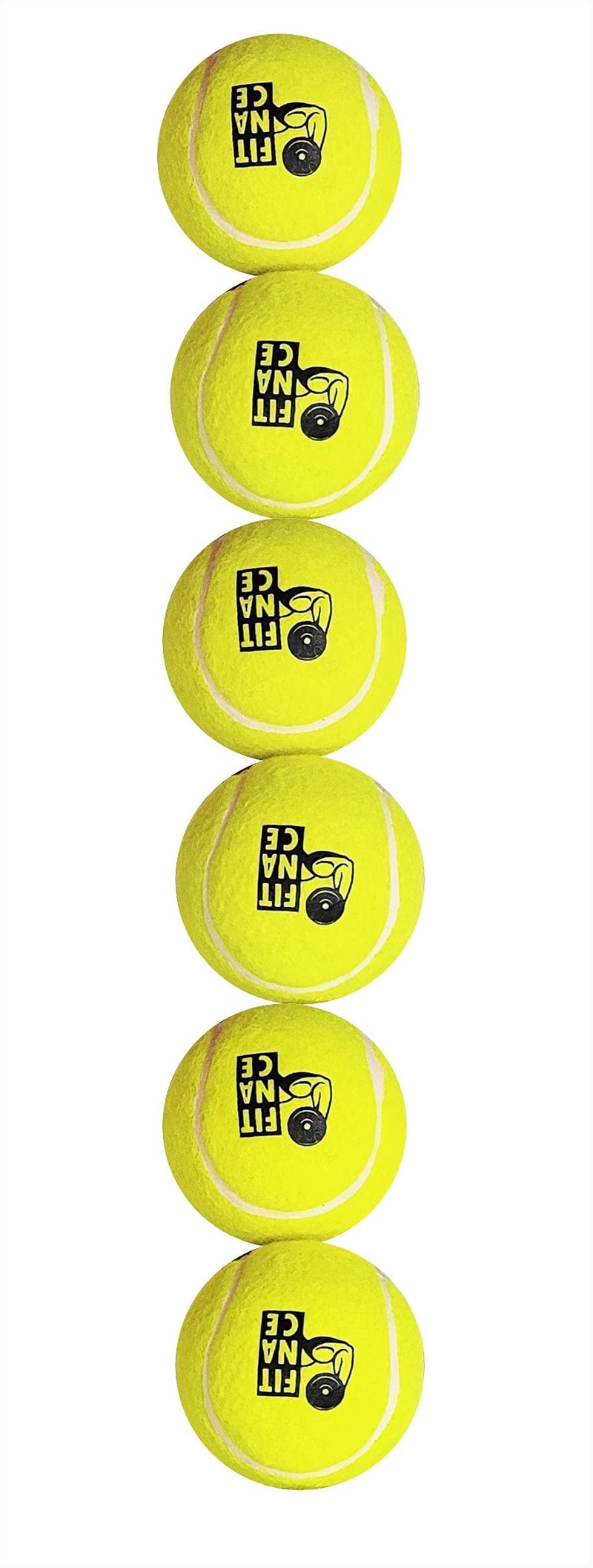 FITNACE Rubber Cricket Tennis Ball Pack of 6 Standard Size (Green), Rubber Tennis Ball for Cricket - Image 5