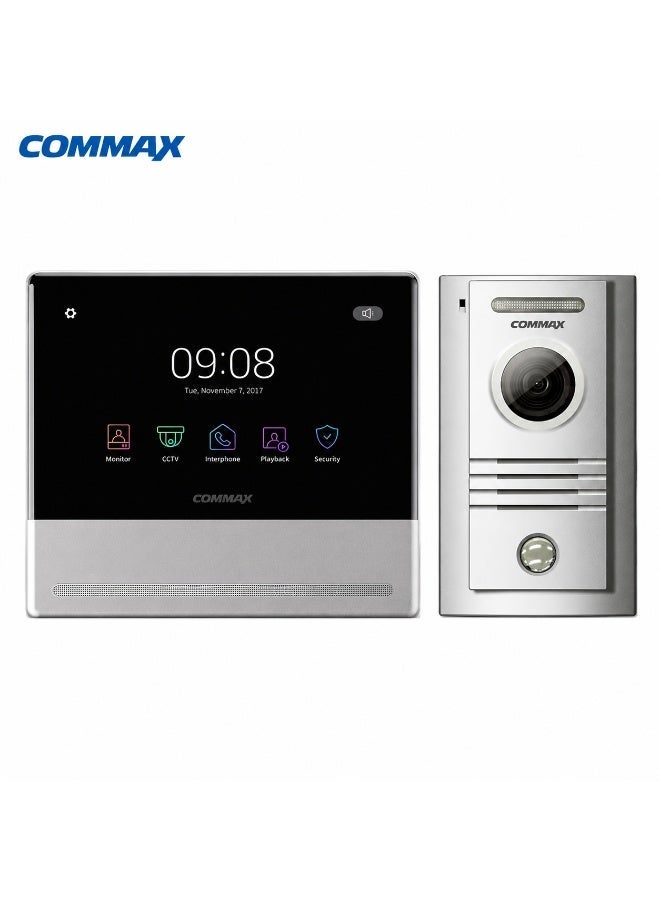 COMMAX CDV-70QT 7 Inch Video Intercom Kit with DRC-40K Door Camera – Touch Screen, Wi-Fi, Door Unlock - Image 1