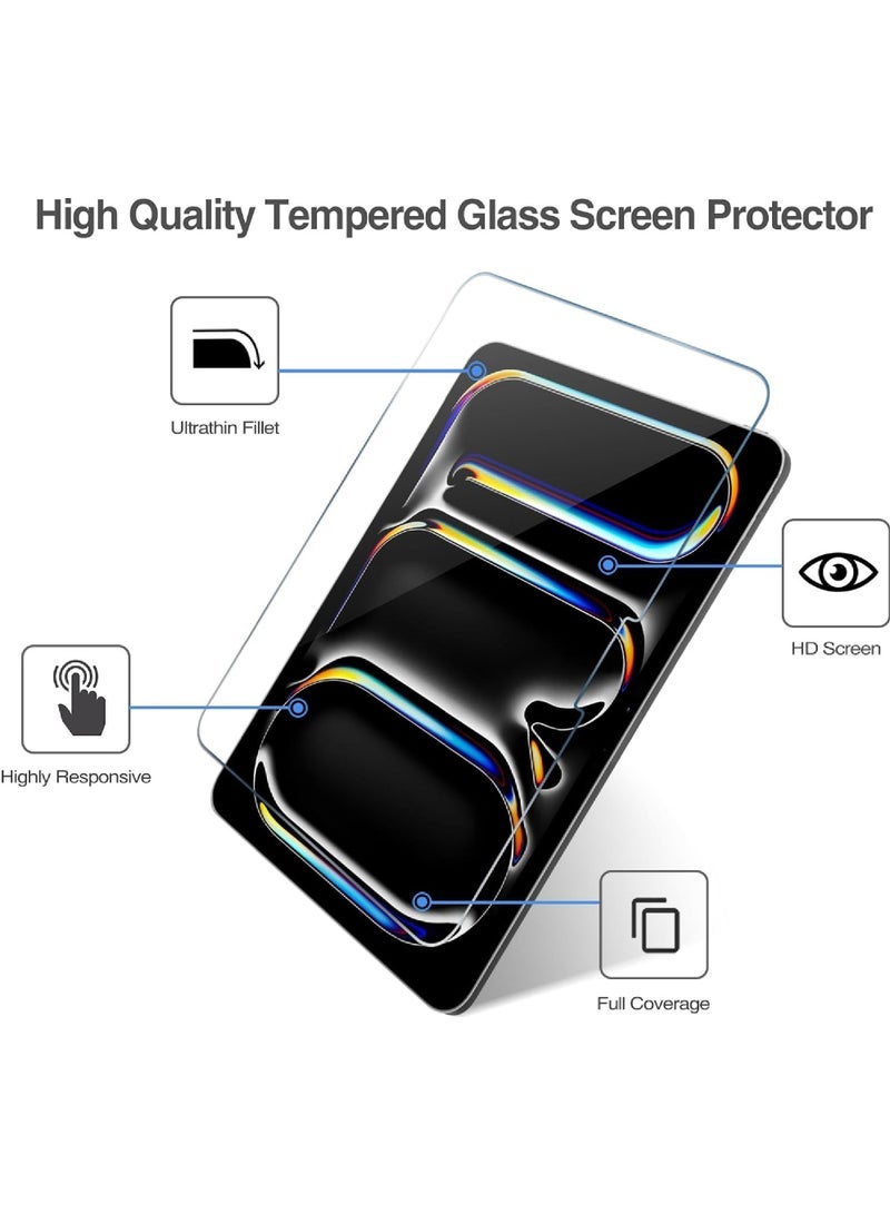 Captaintech 2024 iPad Pro 13 u0026 iPad Air 13 Tempered Glass Screen Protector (1 Pack) - Compatible with M4/M2 Models | Ultra-Thin Scratch-Resistant Film - Image 3