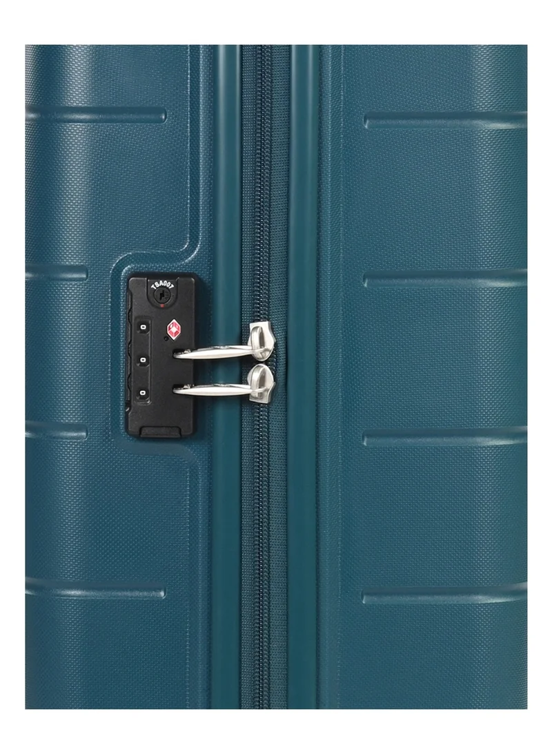 American Tourister  Hundo Suitcase V2, Cabin Size 55 cm / 20 inch, 4 Spinner Wheels, Hard Top, PP, Deep Teal|Spacious Interior|TSA Combination Lock - 3 Years International Warranty  | Best Price UAE