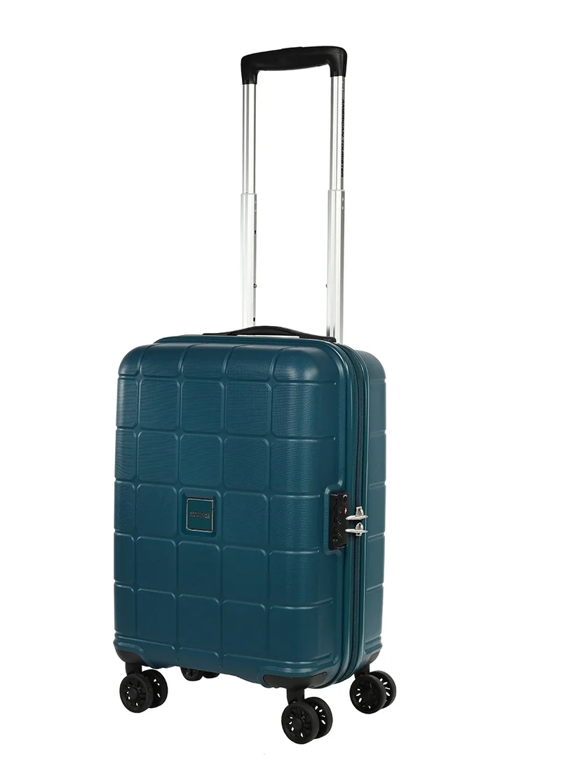 American Tourister  Hundo Suitcase V2, Cabin Size 55 cm / 20 inch, 4 Spinner Wheels, Hard Top, PP, Deep Teal|Spacious Interior|TSA Combination Lock - 3 Years International Warranty  | Best Price UAE
