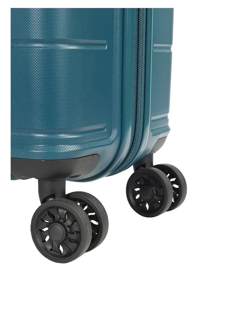 American Tourister  Hundo Suitcase V2, Cabin Size 55 cm / 20 inch, 4 Spinner Wheels, Hard Top, PP, Deep Teal|Spacious Interior|TSA Combination Lock - 3 Years International Warranty  | Best Price UAE