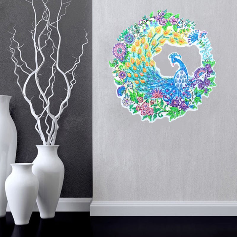DIY Diamond Painting Wreath Special-shaped Diamonds Drill Diamond Embroidery Kit DIY Wall Decoration - Image 3