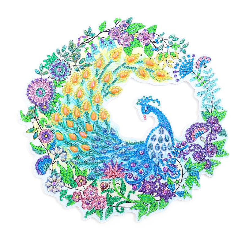 DIY Diamond Painting Wreath Special-shaped Diamonds Drill Diamond Embroidery Kit DIY Wall Decoration - Image 1