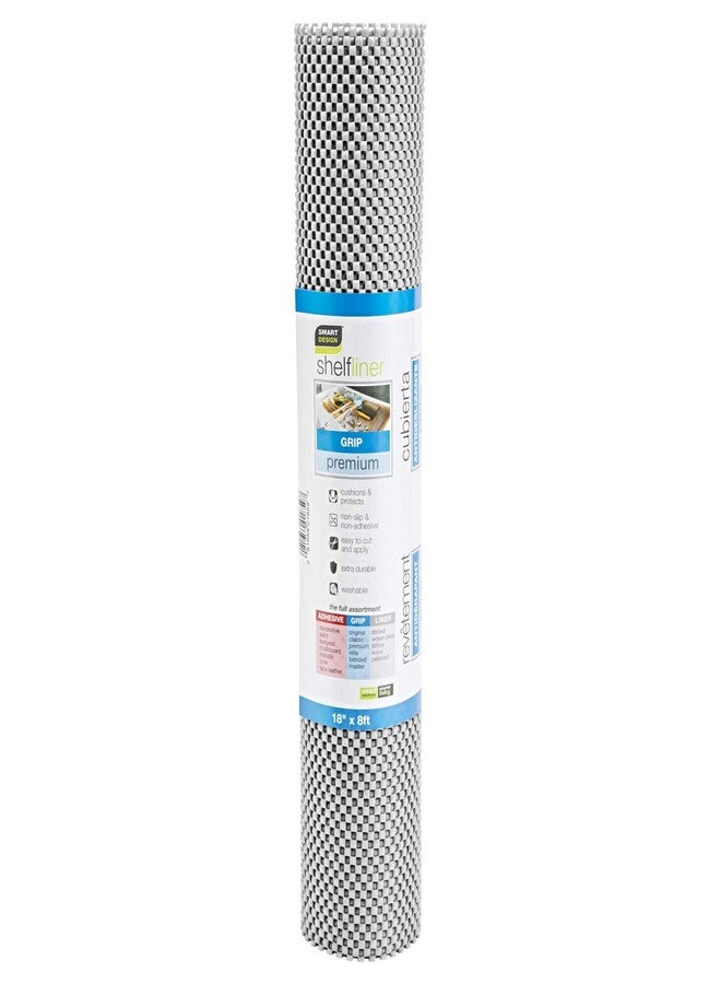 Smart Design Premium Grip Shelf Liner - 12in x 20ft - Non-Adhesive Drawer Liner with Strong Grip Helps Protect and Personalize Your Home Organization and Storage - Cool Gray - Image 3