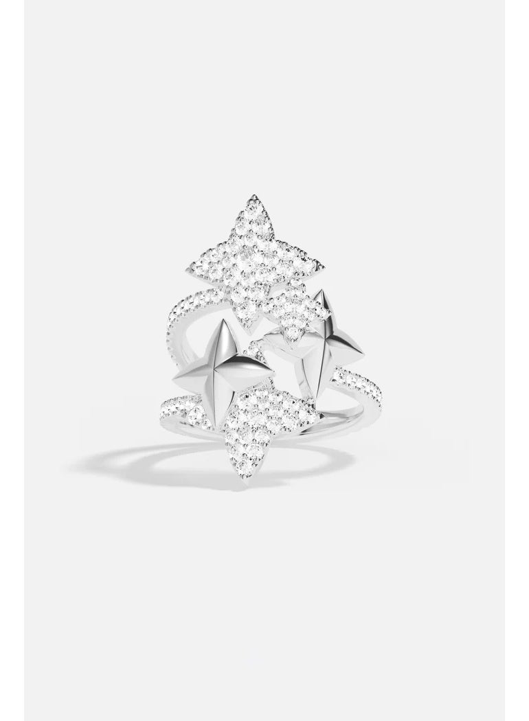 موناكو خاتم فضي متشابك من ميتوريتس - Image 1