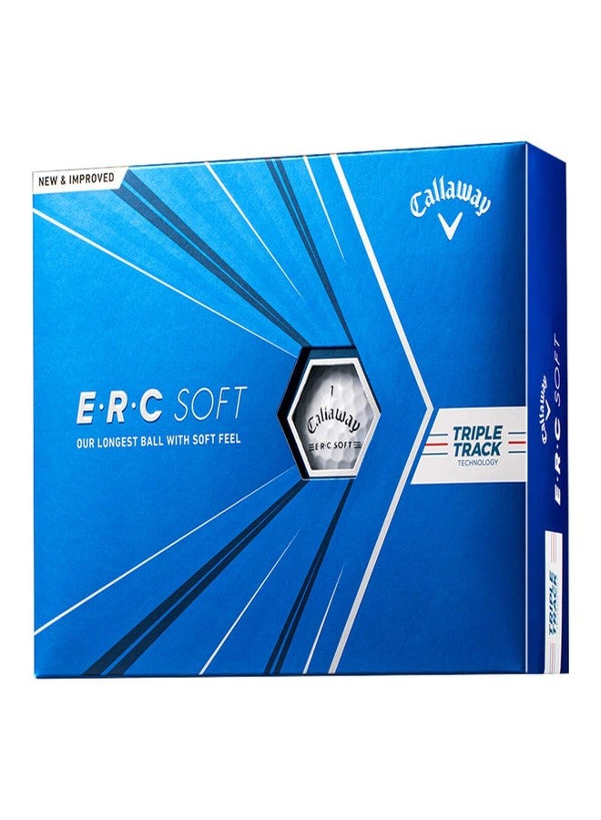 Callaway Golf ERC Soft Golf Balls (White Triple Track (2021) - Image 1
