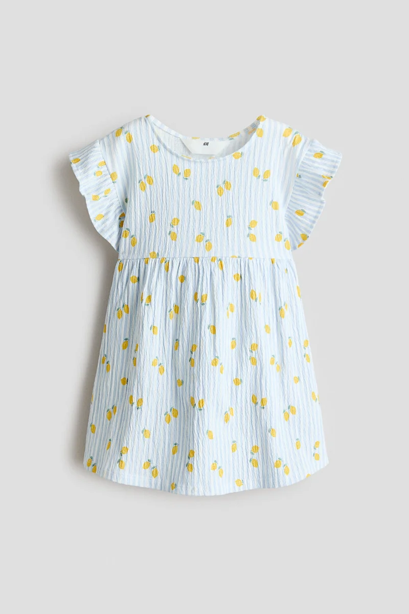 H&M Flutter-sleeved cotton dress