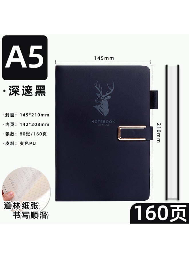 Amari A5 Notebook Business Office Work Meeting Recording Book Simple Buckle Thickened Notepad Printable Logo - Image 1