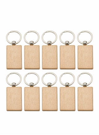 Key Chain, Blank Wood Keychain Ring Tags Personalized EDC or Best Wooden Gift Craft (Rectangle, 10 Pack) - pzsku/Z4DD4D80A5DB3EA0249DAZ/45/_/1669979623/f6d522ba-ec58-4afd-98ef-cbd7648069a9
