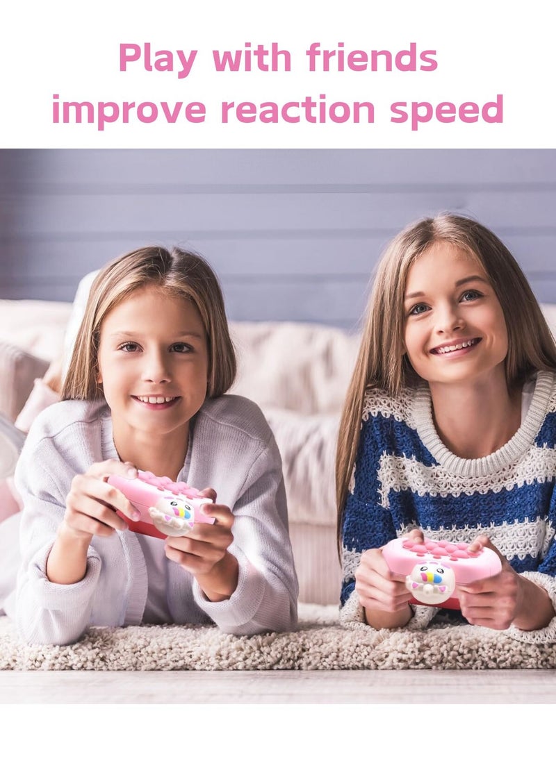 Reva Upgraded 999-Level Quick Push Electronic Pop Light Up Games Decompression Puzzle Machine Sensory Push Pop Bubble Toy-Interactive Button Toy for Kids(Unicorn 999 Levels)  - Image 4