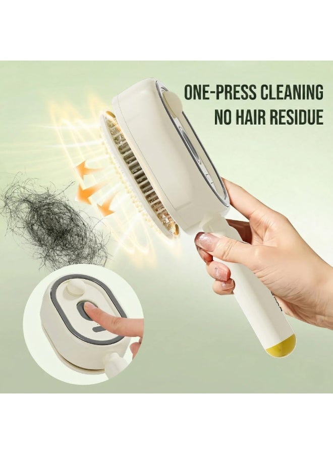 Electric Steam Brush, Steam Hair Straightener Brush, Rechargeable Cordless Hair Straightening Comb with Anti Scald Design, Portable Detangling HairBrush for Frizz Control Travel Home Use (Purple) - Image 4