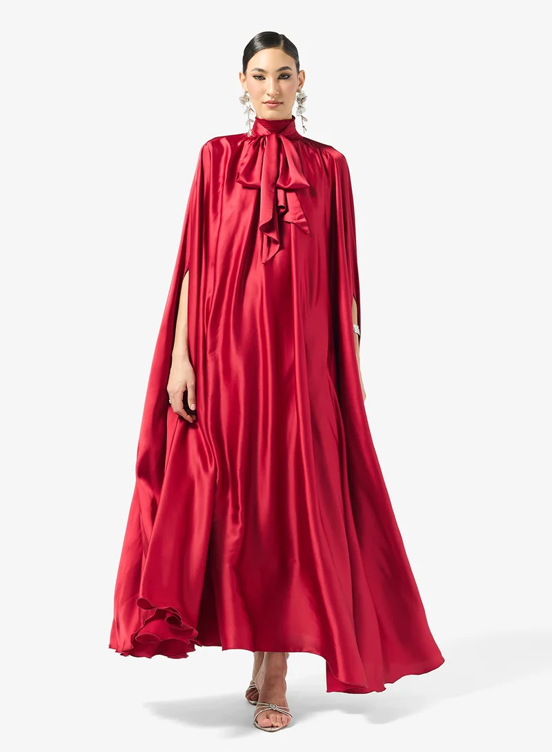 جولدن ابل Cape Sleeves Dress