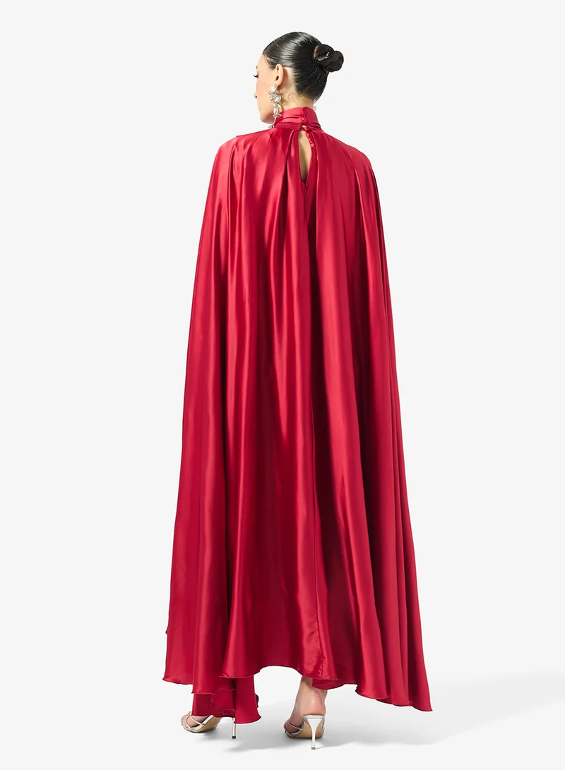 جولدن ابل Cape Sleeves Dress
