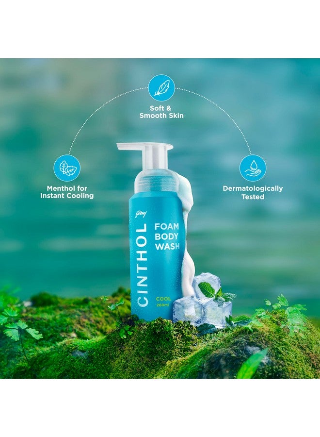 Cinthol Cinthol Cool Foam Body Wash (200ml) | Unique Foam Formula for Moisturized & Irresistibly Soft Skin | Suitable for All Skin Types - Image 2