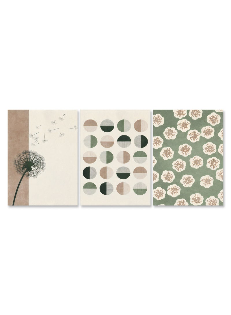 Marktna Decorative Wall Art Painting With a Modern Design 3 Pieces Size 120x60cm - Image 2