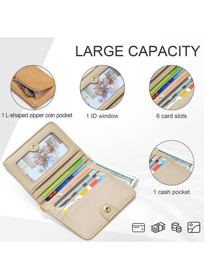 APHISON Womens Wallet, Slim Small Wallet For Women Men Rfid Wallet Women Sunflower Leather Id Credit Card Holder Whit Zipper Coin Pocket Bifold Compact Wallet - Image 2