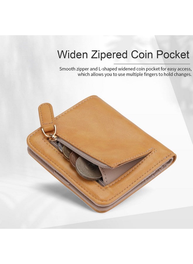 APHISON Womens Wallet, Slim Small Wallet For Women Men Rfid Wallet Women Sunflower Leather Id Credit Card Holder Whit Zipper Coin Pocket Bifold Compact Wallet - Image 3