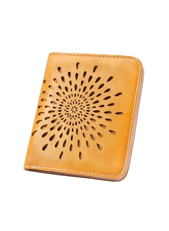 APHISON Womens Wallet, Slim Small Wallet For Women Men Rfid Wallet Women Sunflower Leather Id Credit Card Holder Whit Zipper Coin Pocket Bifold Compact Wallet - Image 1