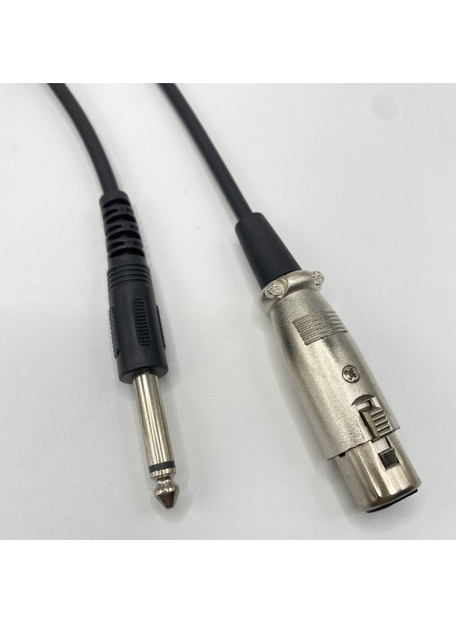 Canon Line 3.5/6.35 To Male And Female Canon Audio Line Microphone XLR Mixer Audio Line-Color:Black 3.5 Plug (short-circuited Two-channel)-Length:5.5*1 M  - Image 3