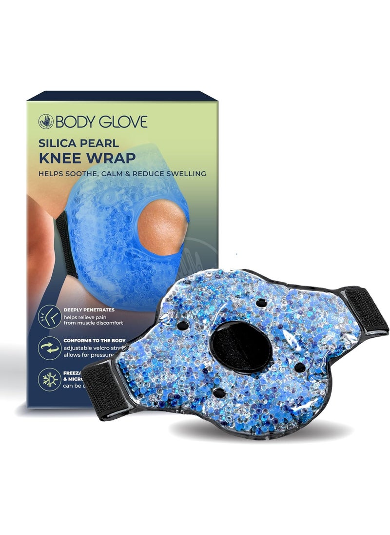 Body Glove Body Glove Ice Packs for Injuries Reusable Knee Ice Pack Wrap, 2 in 1 Hot and Cold Pain Relief Microwavable Gel Beads Knee Wrap 