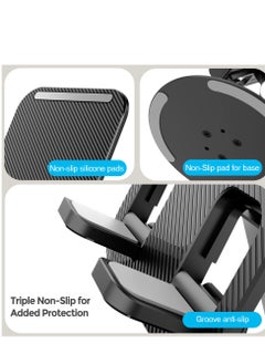 Excefore Cell Phone Stand, 360°Rotation Height Adjustable Phone Holder for Desk, Desk Accessories, With iPhone Most Phones, iPhone 15 Pro/Pro Max, Samsung Galaxy, Tablet/iPad Black  - Image 5
