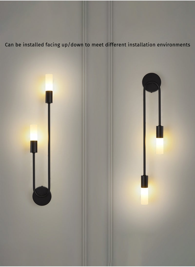LOOPITYS Modern Nordic Led Wall Lamps Long Strip Wall Sconce for Home Hotel Stairs Bedroom Bedside Luxury Living Room Decoration Lamps，(Excluding light bulbs, it is recommended to use G9 model bulbs)  - Image 2