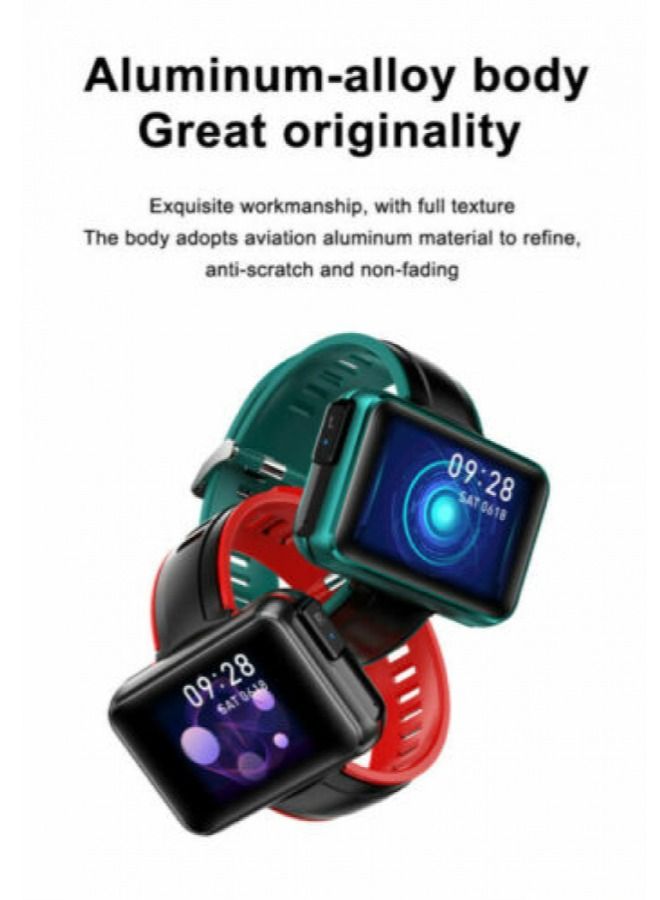 AROAQ T91 2 in 1 TWS Wireless Bluetooth Headset Smart Watch Men 1.4" Big DIY Screen Bluetooth 5.0 Headphone Fitness Tracker Smartwatch  - Image 3