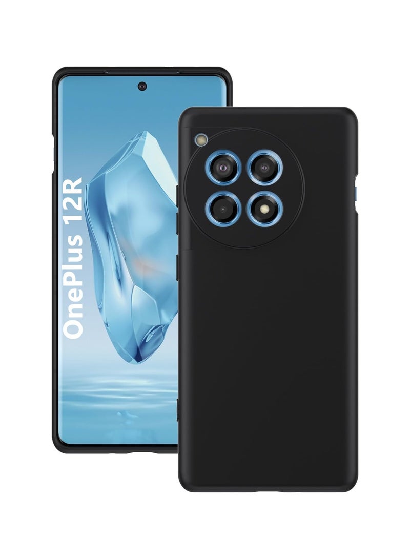 HuHa Case Cover For For OnePlus 12R TPU Phone Case(Black)