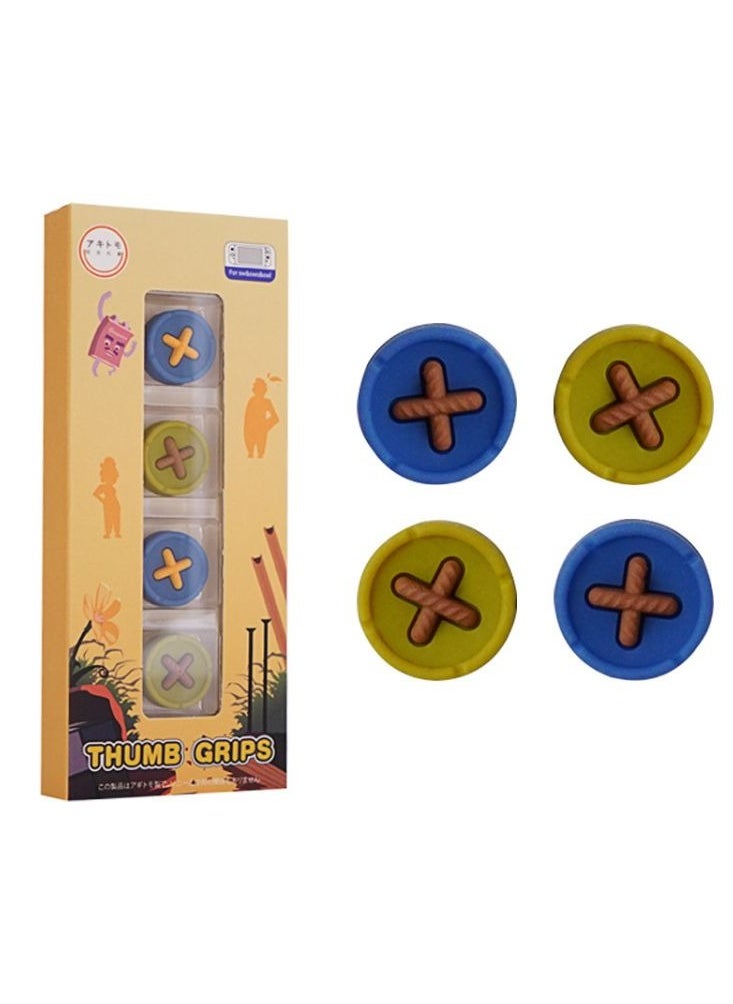 It Takes Two Theme Thumb Grip Caps Compatible with Switch & Lite & OLED, Cute Joystick Caps Soft Silicone Protective Stick