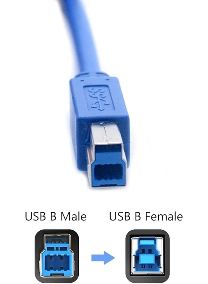 Terabyte USB 3.0 Printer Cable USB 3.0 Type A Male to Type B Male Printer Scanner Cable (5M) - Image 2