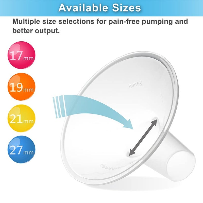 Nenesupply Pump Parts 21mm Compatible with Bellababy Breastpump Baby Bella Baby MiniO Double Breastpumps Replace Bellababy Pump Parts Detachable Flange Pump Accessorues Include Valve Membrane - Image 5