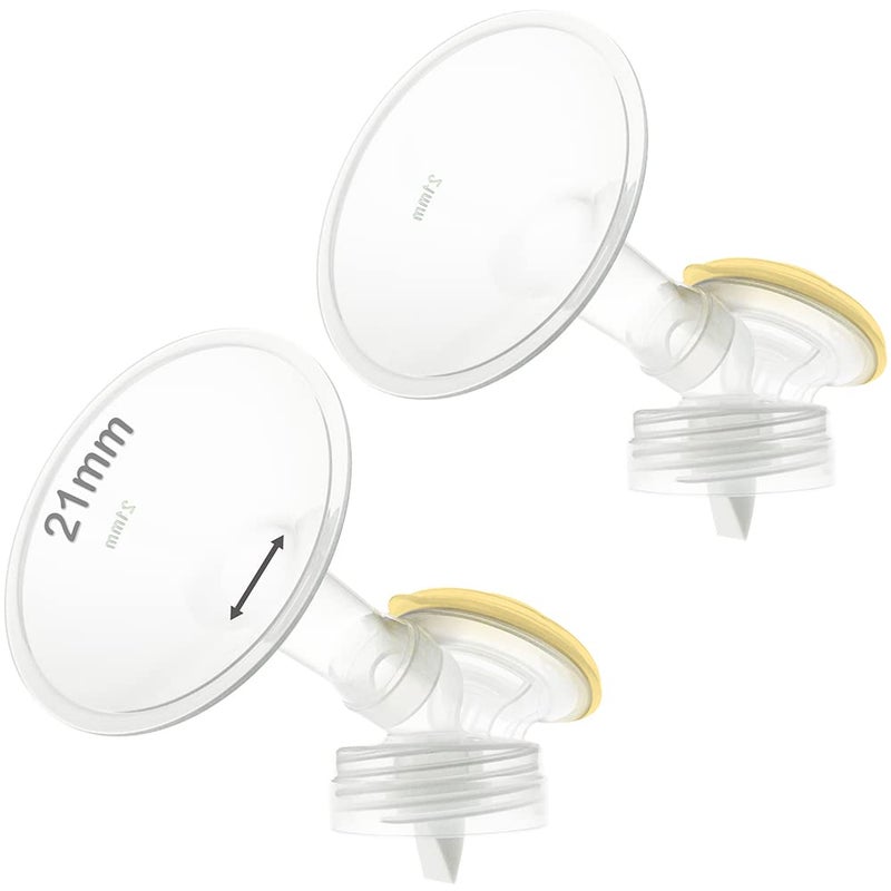 Nenesupply Pump Parts 21mm Compatible with Bellababy Breastpump Baby Bella Baby MiniO Double Breastpumps Replace Bellababy Pump Parts Detachable Flange Pump Accessorues Include Valve Membrane - Image 1
