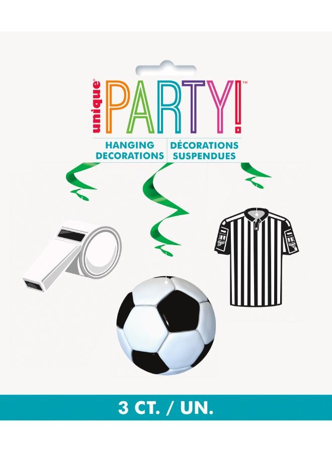 Unique 3D Soccer Football Hanging Swirl Party - Image 4