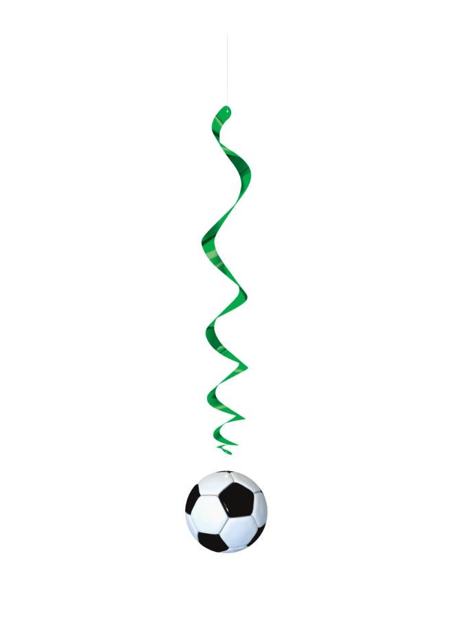 Unique 3D Soccer Football Hanging Swirl Party - Image 1