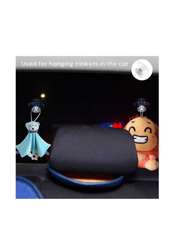 Clear Suction Cups without Hooks Plastic Sucker Pads without Hooks Plastic Suction Cups for Fairy Lights Strong Adhesive Force Hanging Decoration Suitable for Window Glass Bathroom Kitchen  - Image 3