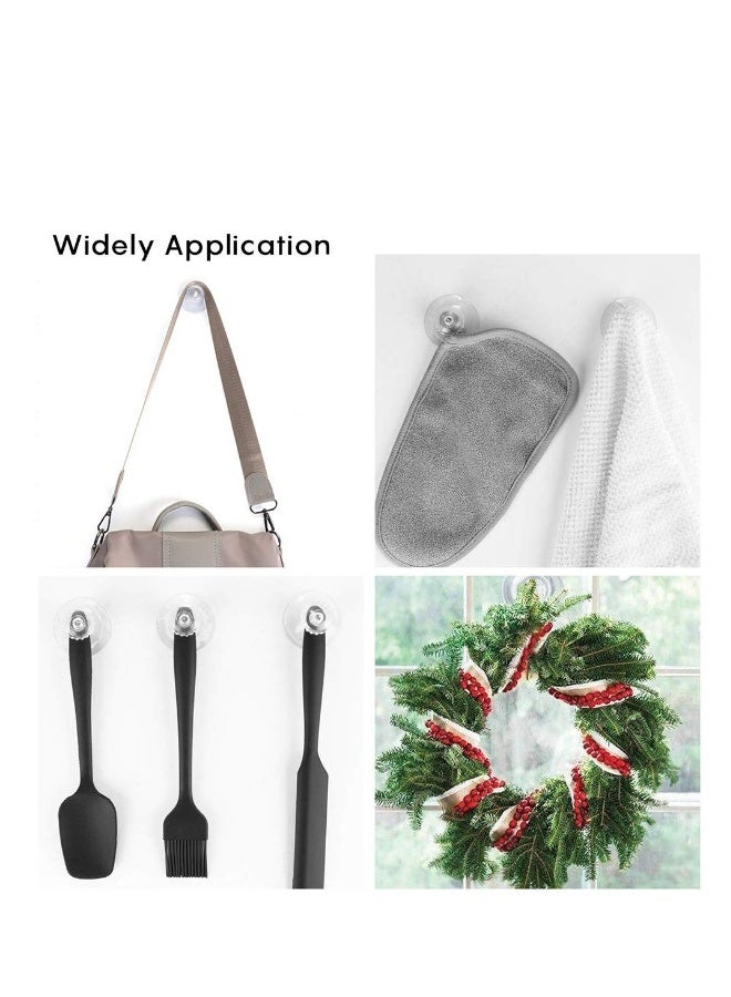 Clear Suction Cups without Hooks Plastic Sucker Pads without Hooks Plastic Suction Cups for Fairy Lights Strong Adhesive Force Hanging Decoration Suitable for Window Glass Bathroom Kitchen  - Image 5