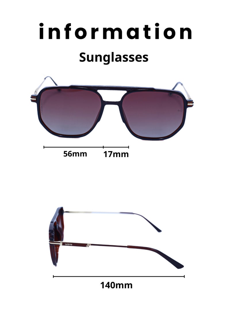 بالينو "نظارات شمسية أفياتور مع عدسات مستقطبة للحماية من الأشعة فوق البنفسجية - إطار معدني متين وخفيف الوزن للرجال والنساء، مثالية للقيادة والسفر والأنشطة الخارجية" - Image 5