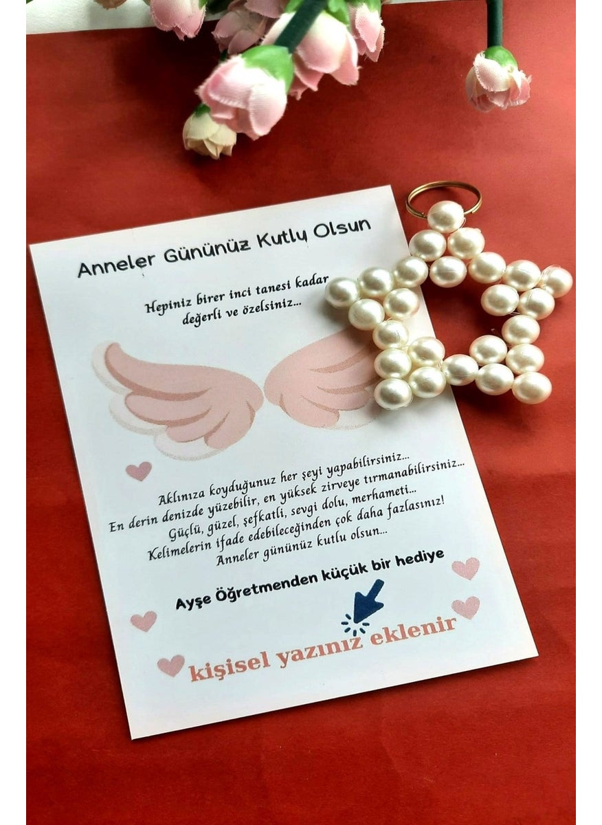 25 Personalized Card Pearl Keychain - Angel Wing Concept - Mother's Day Gift - - pzsku/Z4DD55DF262C9456FC048Z/45/_/1725895677/11faa491-eccf-4ef4-9ed3-6eb5dcc5fa6d