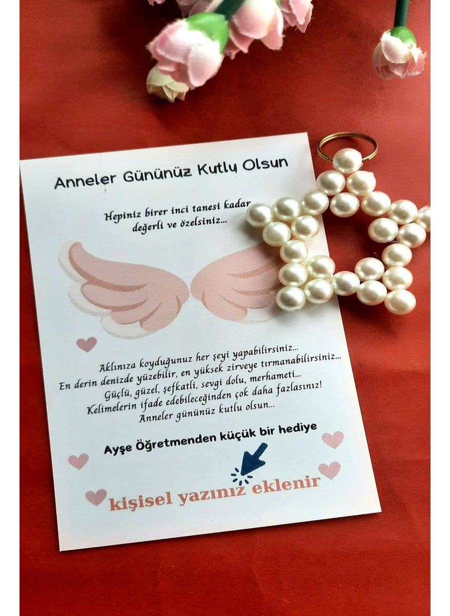 25 Personalized Card Pearl Keychain - Angel Wing Concept - Mother's Day Gift - - pzsku/Z4DD55DF262C9456FC048Z/45/_/1725895681/9d381e07-b110-46d5-aa07-ef88d4196980