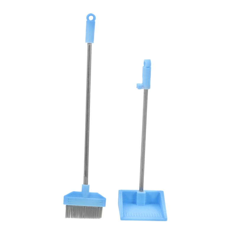 Multi Color Miniature Cleaning Tools Set Dollhouse Broom and Dustpan for Crafts Playhouse Decor - Image 2
