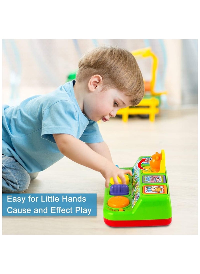 Interactive Pop Up Animals Toy with Music, Animal Sound, Activity Toys for Ages 9-12 - 18 Months &1 Year Old Kids, Babies, Toddlers, Boys & Girls - pzsku/Z4DD569A8AA5C2340D50EZ/45/_/1733249970/257e36c6-c27f-4ed6-88fe-c099f77e7354