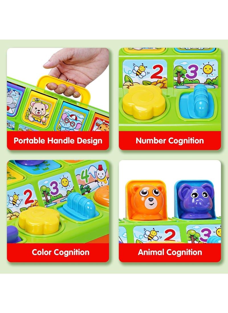 Interactive Pop Up Animals Toy with Music, Animal Sound, Activity Toys for Ages 9-12 - 18 Months &1 Year Old Kids, Babies, Toddlers, Boys & Girls - pzsku/Z4DD569A8AA5C2340D50EZ/45/_/1733250041/ead559e7-43a4-4c84-8bbf-7422713c62b4