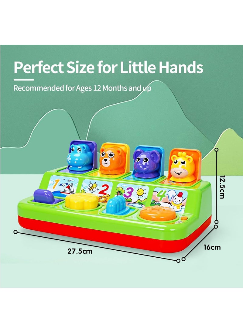 Interactive Pop Up Animals Toy with Music, Animal Sound, Activity Toys for Ages 9-12 - 18 Months &1 Year Old Kids, Babies, Toddlers, Boys & Girls - pzsku/Z4DD569A8AA5C2340D50EZ/45/_/1733250071/8f9035ec-515b-4f3e-9ad6-dcf6782a3d9e