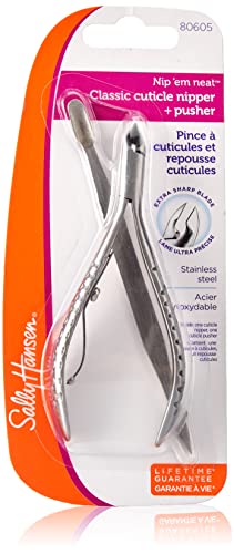 Sally Hansen Beauty Tools, Nip'em Neat-Cuticle Nipper, Pusher, Half Jaw, 1 count, Cuticle Cutter, Cuticle Nipper, Cuticle Clippers, Cuticle Trimmer, Precise Blade, Safely Trims - Image 1