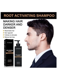 LUNOON Root Activator Hair Loss Thickening Shampoo for Hair Regrowth, Unisex, Natural Formula for Men and Women  - Image 1