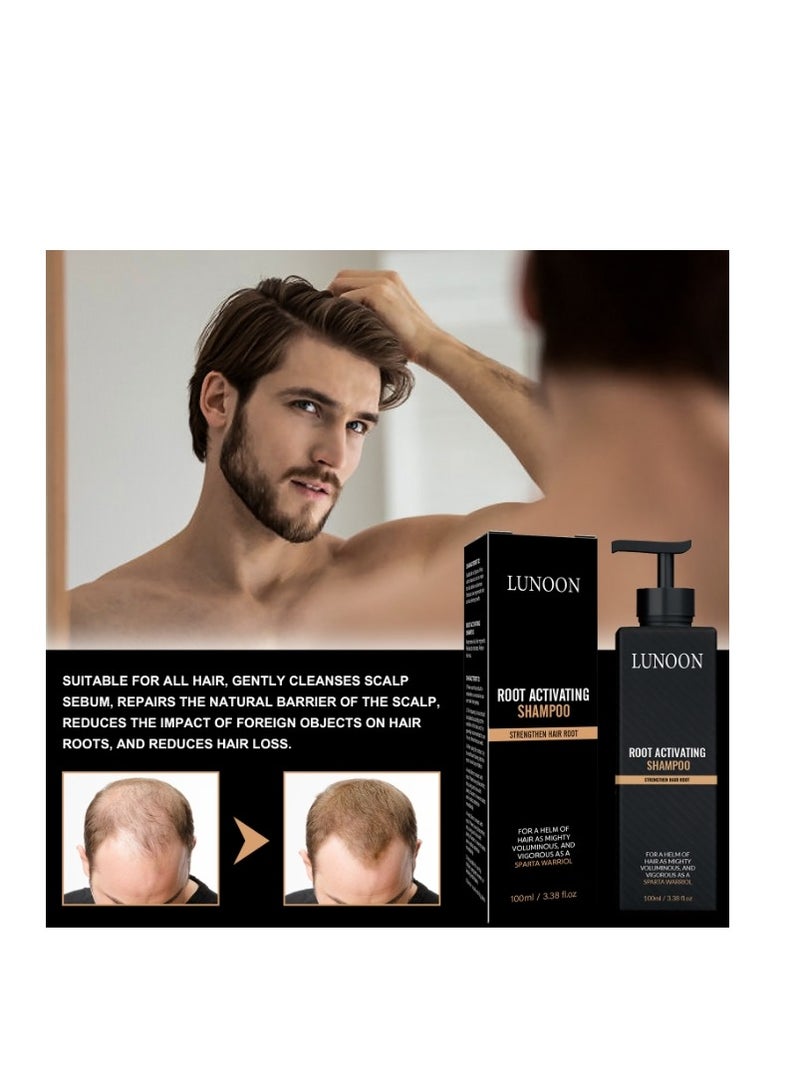 لونون شامبو روت أكتيفيتور لتكثيف الشعر ومنع تساقطه، مناسب للجنسين، تركيبة طبيعية للرجال والنساء - Image 2