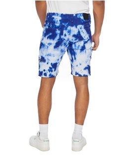 FOREVER 21 Distressed Tie-Dye Denim Shorts  - Image 3