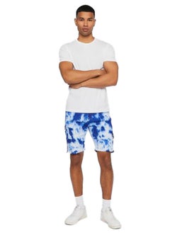 FOREVER 21 Distressed Tie-Dye Denim Shorts  - Image 4